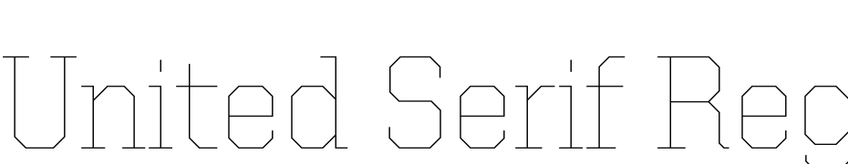 United Serif Reg Thin Yazı tipi ücretsiz indir